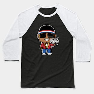 Cute Old School Rapper Kids Baseball T-Shirt